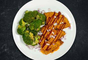 Maple Bourbon BBQ Chicken Quesadilla on Sprouted Grain