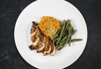 Root Veggie BBQ Grilled Free-Range Chicken