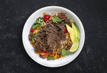 Grass-fed Steak Carnitas Burrito Bowl