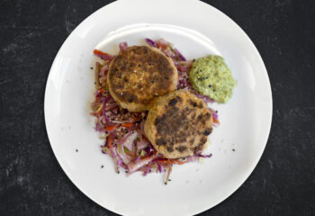 Low Carb Wild Salmon Cakes with Wasabi Aioli