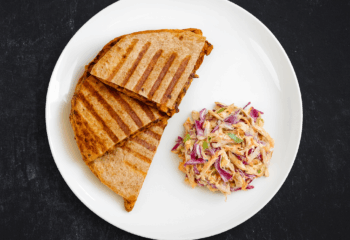 Gouda Burger Quesadilla