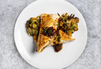 Bacon Jam Breakfast Taquito on Low Carb Wrap