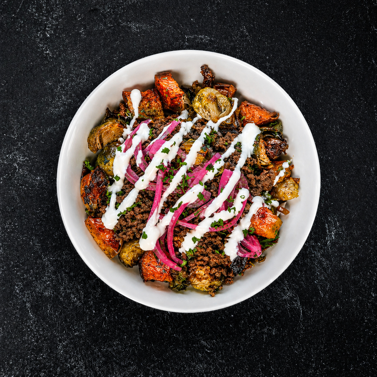 Hot Honey Grass-fed Beef Bowl